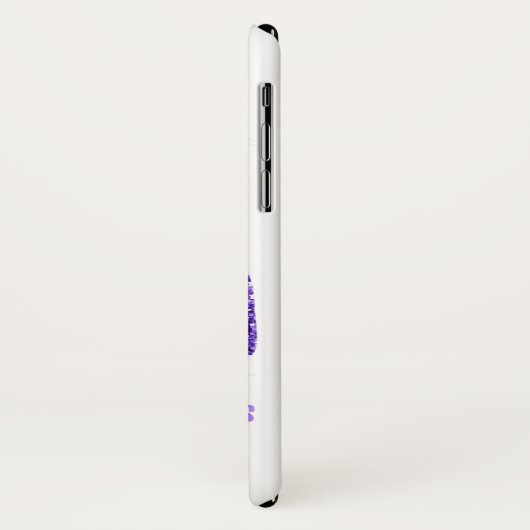 私の兄弟の贈り物としての膵がんI衣服パープル Case-Mate iPhoneケース (裏面/左)