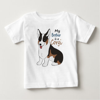 私の兄弟は三色のコーギーです ベビーTシャツ