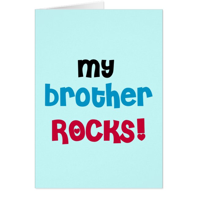 私の兄弟はTシャツおよびギフトを揺すります (正面)