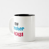 私の兄弟はTシャツおよびギフトを揺すります ツートーンマグカップ (正面左)