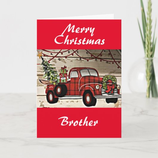 私の兄弟への聖降誕祭お目出とう*** カード (正面)