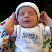 私の兄弟姉妹はウィーナー | ダブルダシュント ベビーボディスーツ