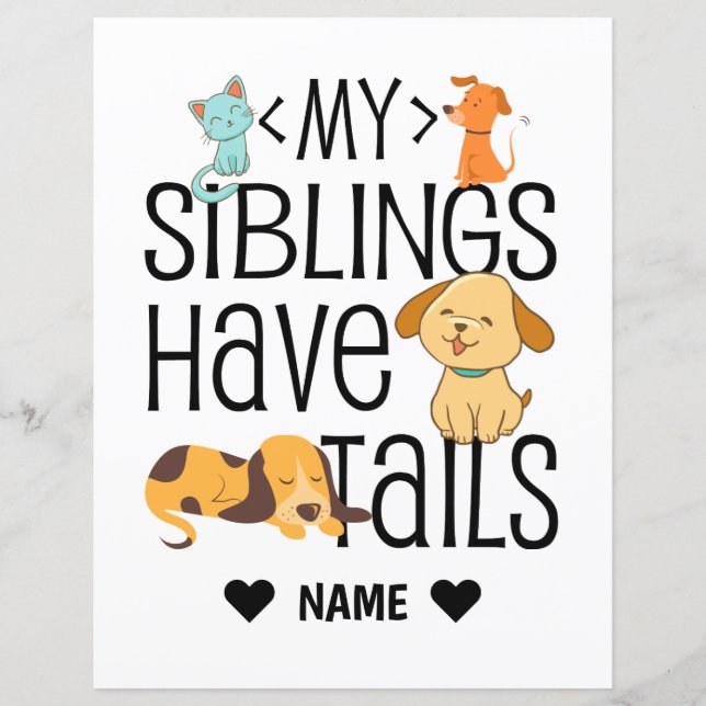 私の兄弟姉妹は尾がある (正面)