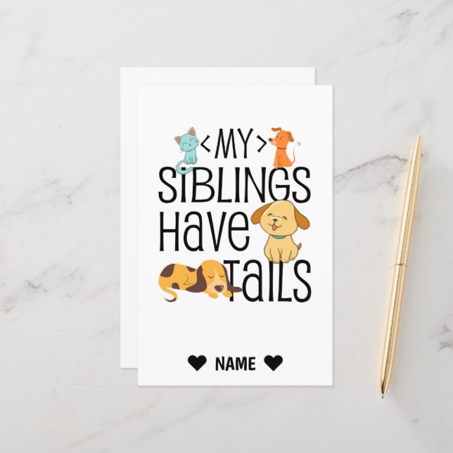 私の兄弟姉妹は尾がある (正面/裏面インサイチュ)