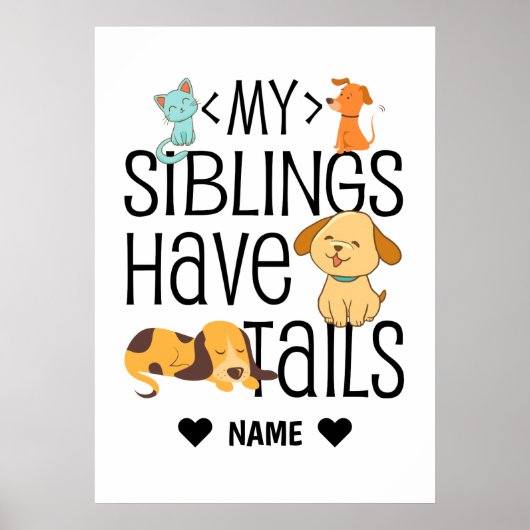 私の兄弟姉妹は尾がある ポスター (正面)