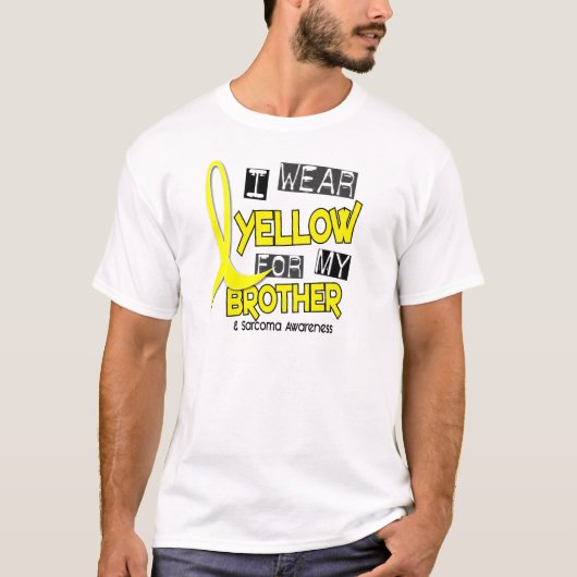 私の兄弟37のための肉腫Iの衣服の黄色 Tシャツ (正面)