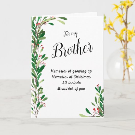 『私の兄弟』 カード (黄色い花)