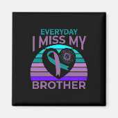 私の兄恋しく思弟ハートー自殺認識度S マグネット (正面)