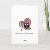 私の先夫へのバレンタイン、挨拶状 シーズンカード (裏面)