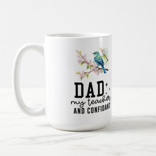 私の先生と親友のマグカップ コーヒーマグカップ (左)