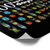 私の先生に学校の贈り物の100日を頼んだ ポスター (角)