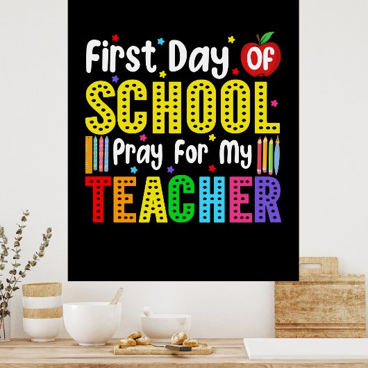 私の先生のため祈に学校の初日 ポスター (キッチン)