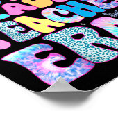 私の先生の白熱［赤熱］光を放つ学校読最終日 ポスター (角)