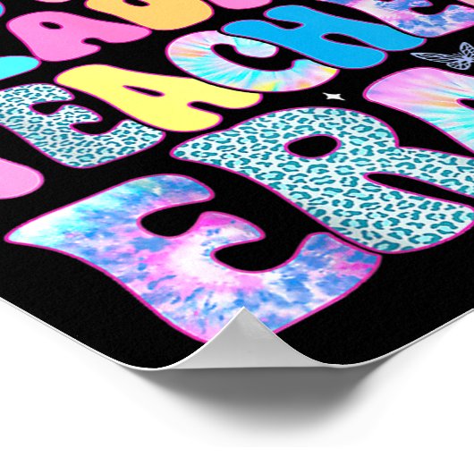 私の先生の白熱［赤熱］光を放つ学校読最終日 ポスター (角)