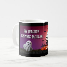 「私の先生はすごい!」ハロウィンマグ コーヒーマグカップ