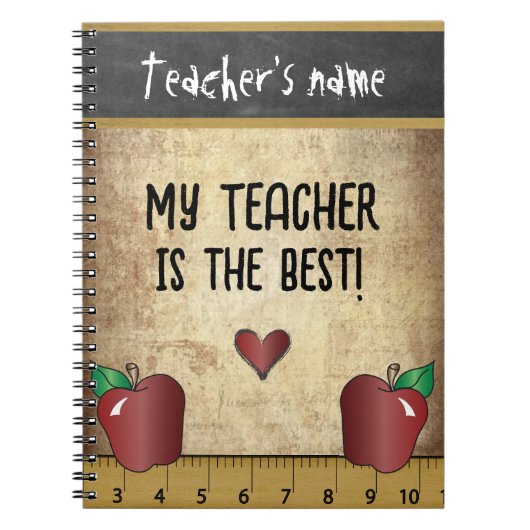 私の先生は最高の ノートブック (正面)