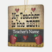 私の先生は最高の |ヴィンテージ セラミックオーナメント (左)