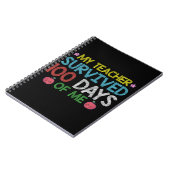 私の先生は私の学校で100日を乗り切った ノートブック (左側)