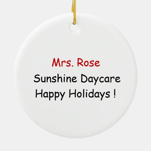 私の先生を! セラミックオーナメント (裏面)