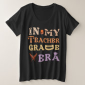 私の先生グレード時代の恋人で学校の初日 プラスサイズTシャツ (デザイン正面)