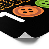 私の先生ボタンを押している100日おもしろいScho ポスター (角)