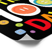 私の先生ボタンを押している100日キッズティー ポスター (角)