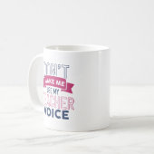 私の先生声を使わない コーヒーマグカップ (正面左)