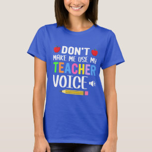 私の先生声を使わない Tシャツ