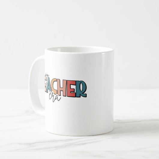 私の先生時代に先生のマグの贈り物 コーヒーマグカップ (正面左)