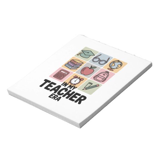 私の先生時代の幼稚園先生生活 ノートパッド (回転)