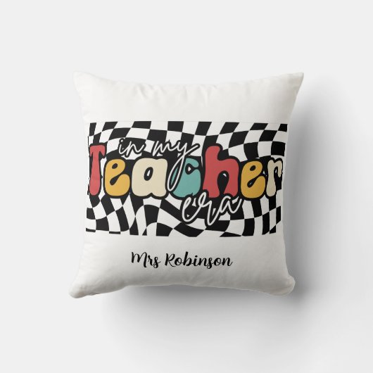 私の先生時代レトロ先生 クッション (裏面)