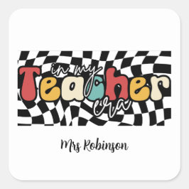 私の先生時代レトロ先生 スクエアシール