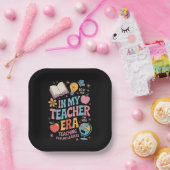 私の先生時代新学期幼稚園 ペーパープレート (パーティー)