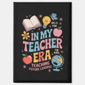 私の先生時代新学期幼稚園 マグネット (正面)