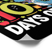 私の先生生き延び100日の学校Dino 100th ポスター (角)