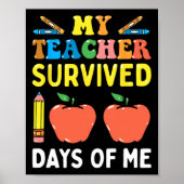 私の先生生き延び100日の私のおもしろい学校 ポスター (正面)