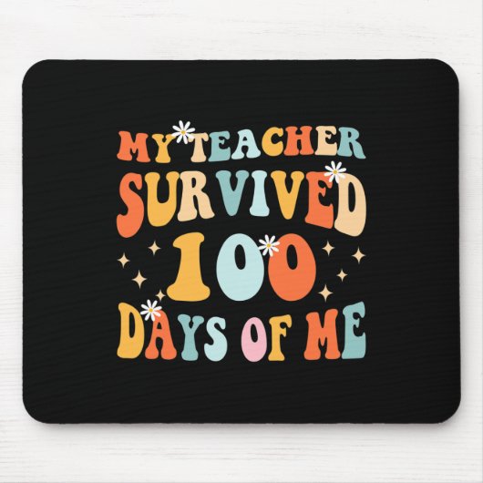 私の先生生き延び100日の私のおもしろい100学校 マウスパッド (正面)