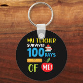 私の先生生き延び100日の私のおもしろい100日 キーホルダー (正面)