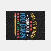 私の先生生き延び100日の私のおもしろい100日 フリースブランケット (正面(横))