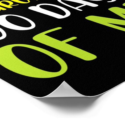 私の先生生き延び100日の私のおもしろい100日 ポスター (角)