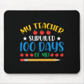 私の先生生き延び100日の私のおもしろい100日 マウスパッド (正面)