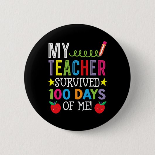 私の先生生き延び100日の私の学生弟子 缶バッジ (正面)