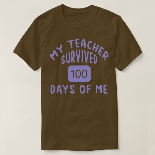 私の先生生き延び100日の私5 Tシャツ (デザイン正面)