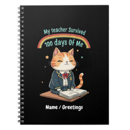 私の先生生き延び100日 ノートブック