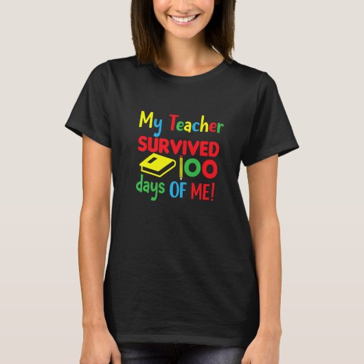 私の先生生き延び100日 Tシャツ (正面)