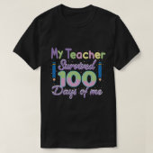 私の先生100日 Tシャツ (デザイン正面)