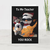 私の先生-クリスマスが最高に楽しくなるといいね!あなたも最高! シーズンカード (正面)