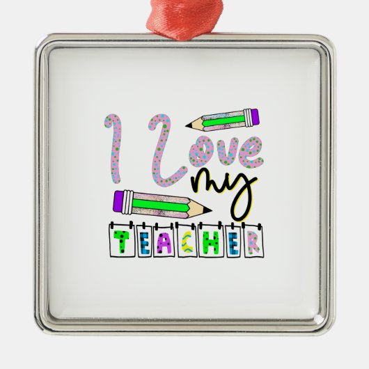 私の先生 メタルオーナメント (正面)