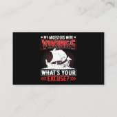 私の先祖はあなたの言い訳のバイキングだった 名刺 (裏面)