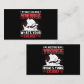 私の先祖はあなたの言い訳のバイキングだった 名刺 (正面/裏面)